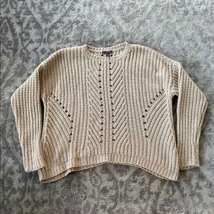 Eileen Fisher Beige Knitted Sweater